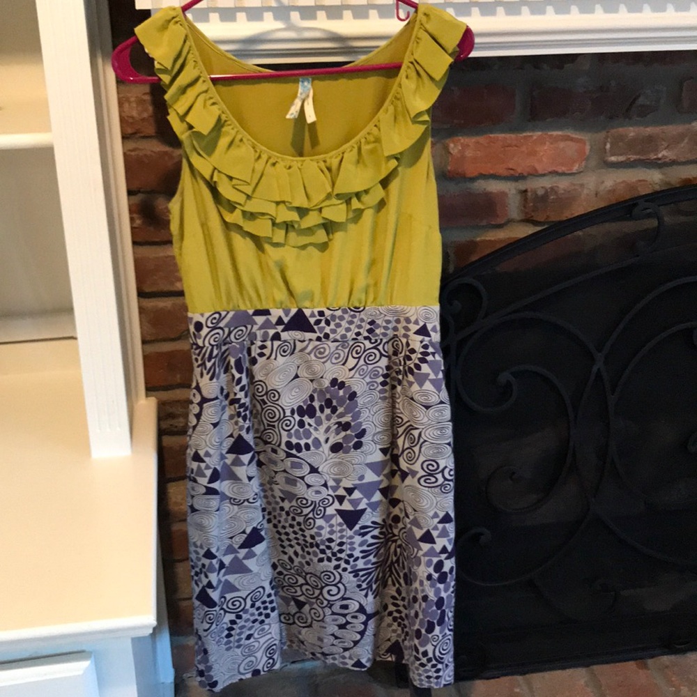 Anthropologie printed dress Maeve brand.